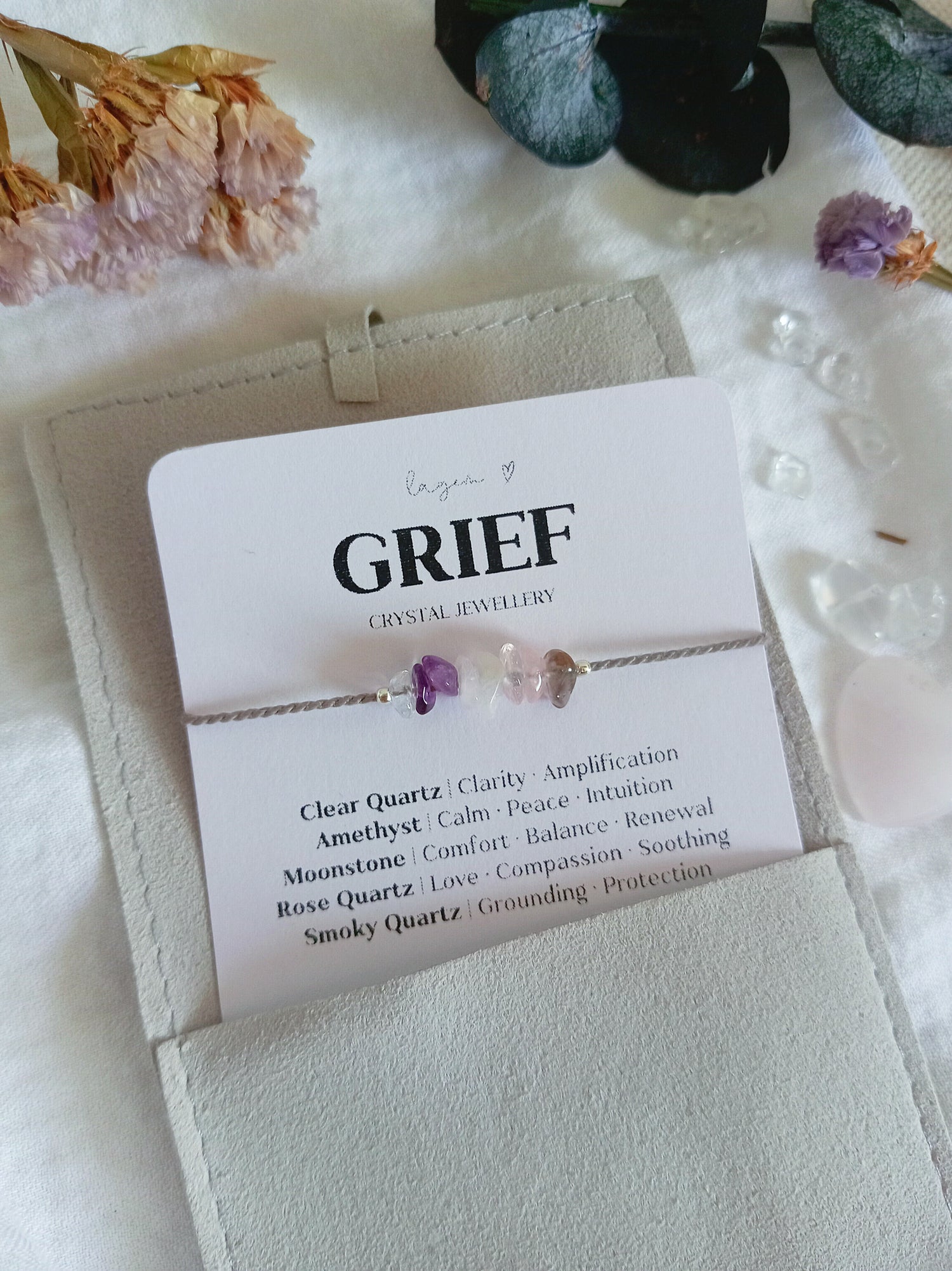 Grief & Loss Crystal Bracelet UK – Healing & Sympathy Jewellery