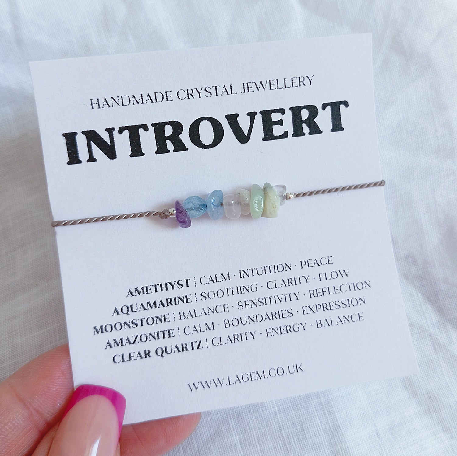 Introvert Energy Crystal Bracelet UK – Calm, Balance & Gentle Strength