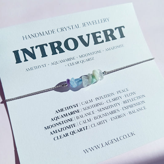 Introvert Energy Crystal Bracelet UK – Calm, Balance & Gentle Strength