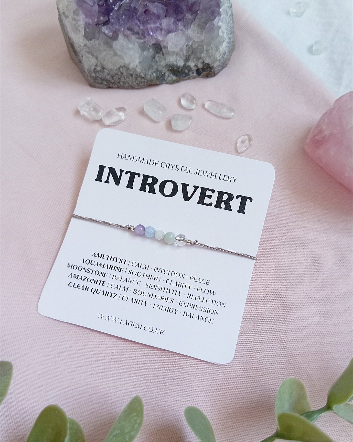 Introvert Energy Crystal Bracelet UK – Calm, Balance & Gentle Strength