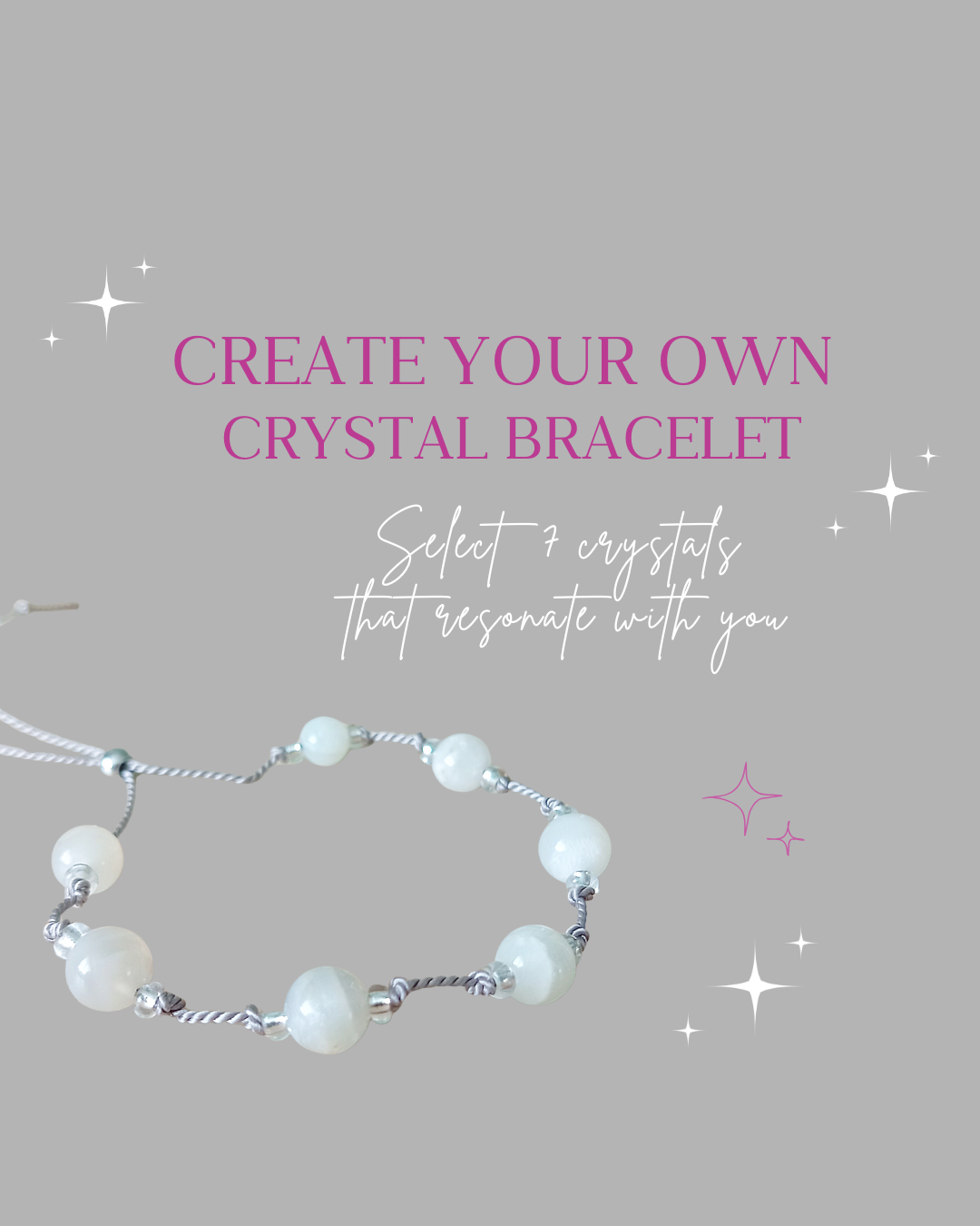 CUSTOM CRYSTAL BRACELET | 6mm BEADS
