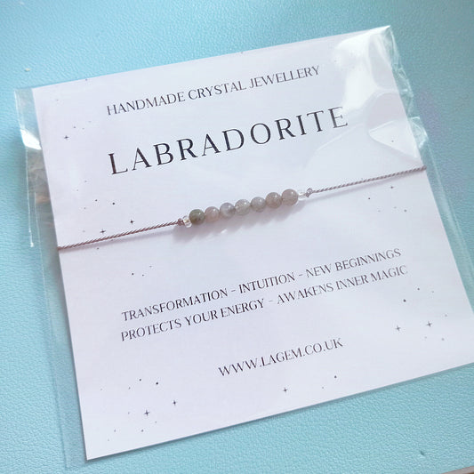 labradorite crystal bracelet 