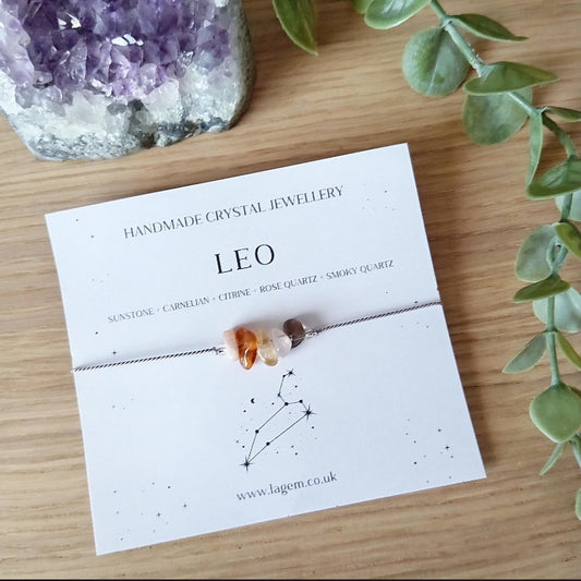 LEO ZODIAC CRYSTAL BRACELET
