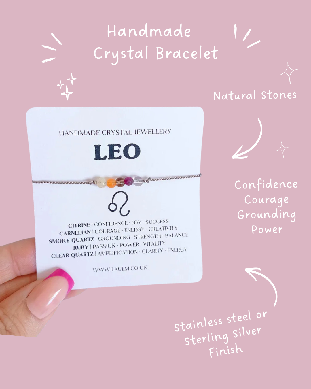 Zodiac Crystal Bracelet UK – Astrology Jewellery & Star Sign Gift