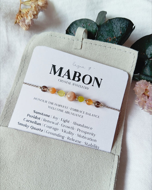 Mabon Crystal Bracelet | Autumn Equinox Gift Jewellery