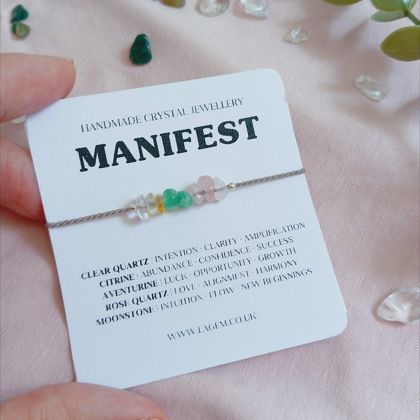 Manifestation Crystal Bracelet UK – Abundance & Success Jewellery