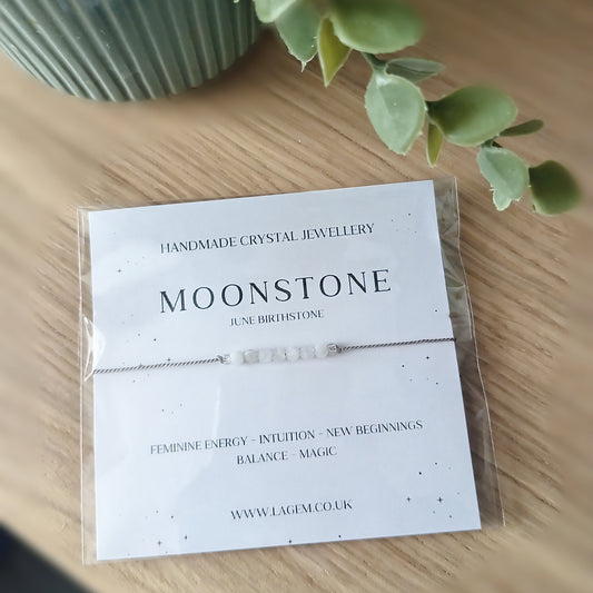 Moonstone Crystal Bracelet UK