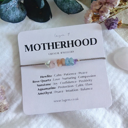 Motherhood Crystal Bracelet, Mother's day gift, Mom to Be Gift Minimalist Jewellery
