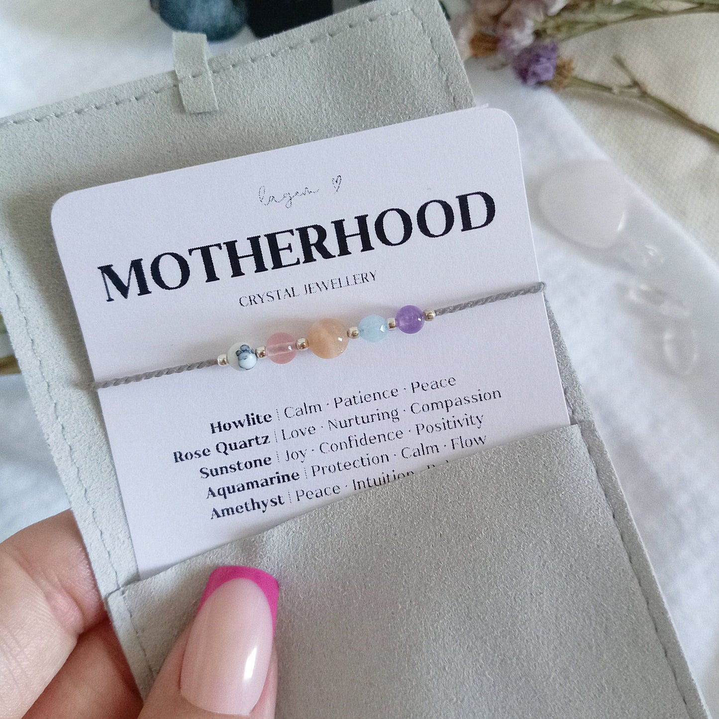 Motherhood Crystal Bracelet, Mother's day gift  Mom to Be Gift 