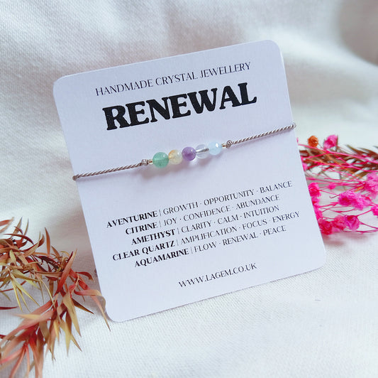 Renewal and New Beginning Crystal Bracelet