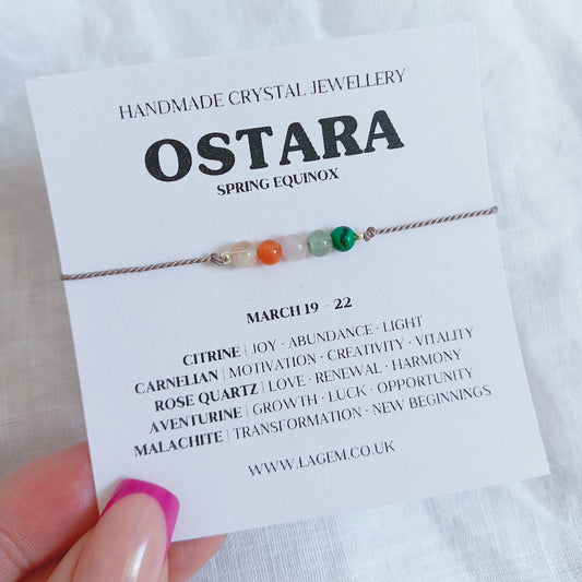 Ostara Spring Equinox Crystal Bracelet