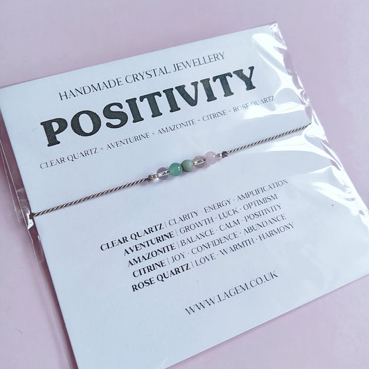 Positivity Crystal Bracelet Gift
