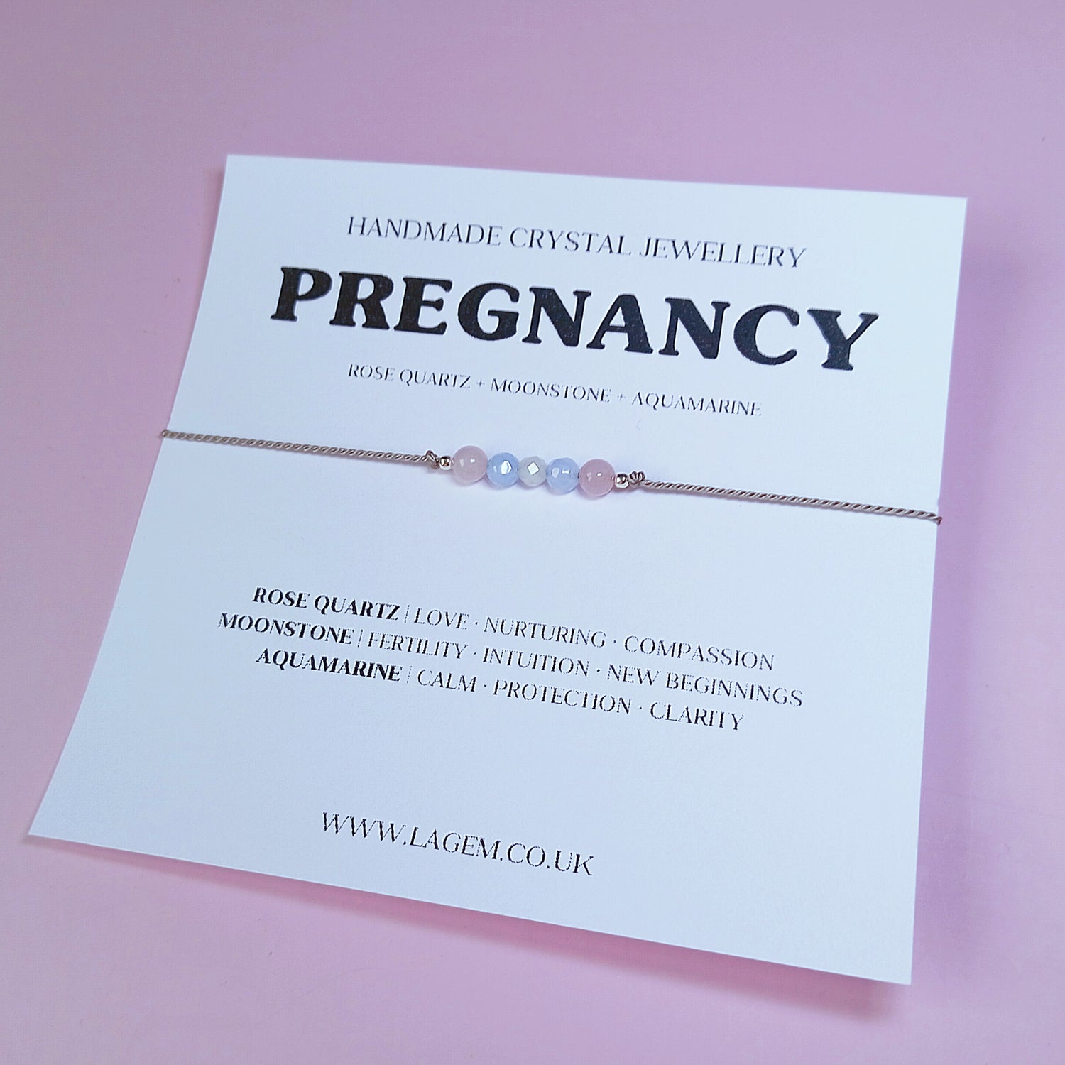 PREGNANCY CRYSTAL BRACELET