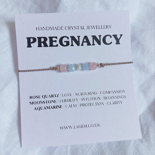 Pregnancy & Fertility Crystal Bracelet – Love, Calm & Emotional Support
