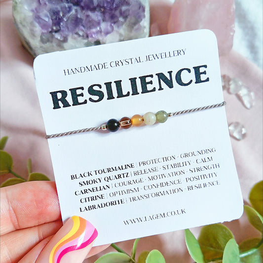 Resilience Crystal Bracelet | Courage & Strength Gift