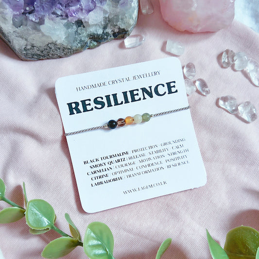 Resilience Crystal Bracelet | Courage & Strength Gift jewellery UK