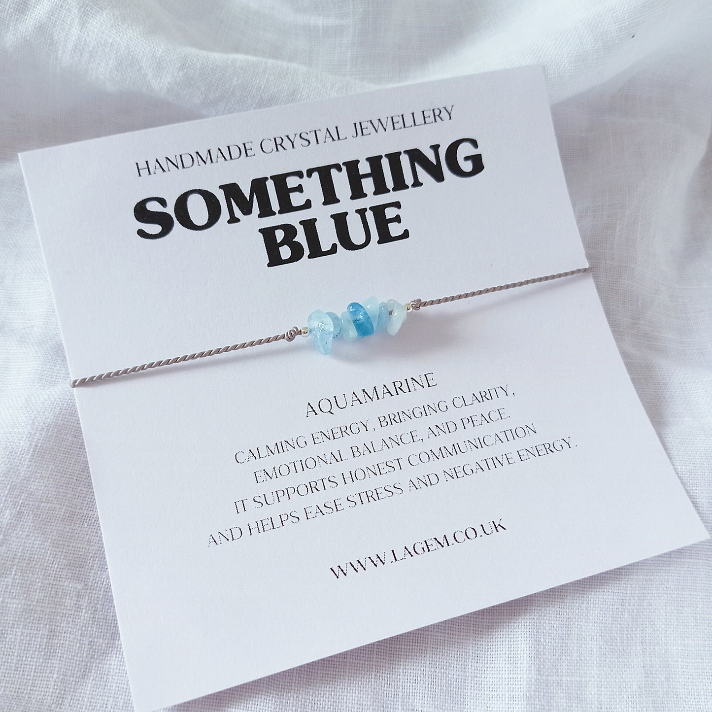 something blue crystal bracelet gift for bride