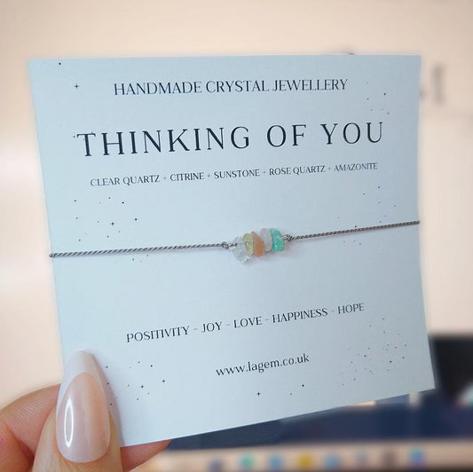 Thinking of you crystal bracelet Gift Uk