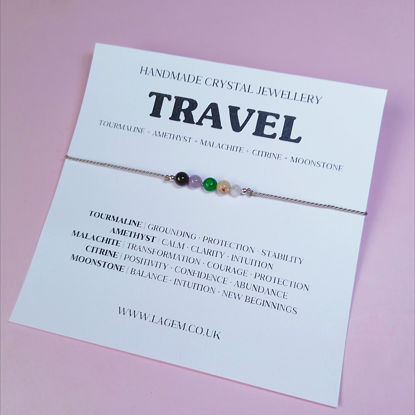 TRAVEL CRYSTAL BRACELET LAGEM