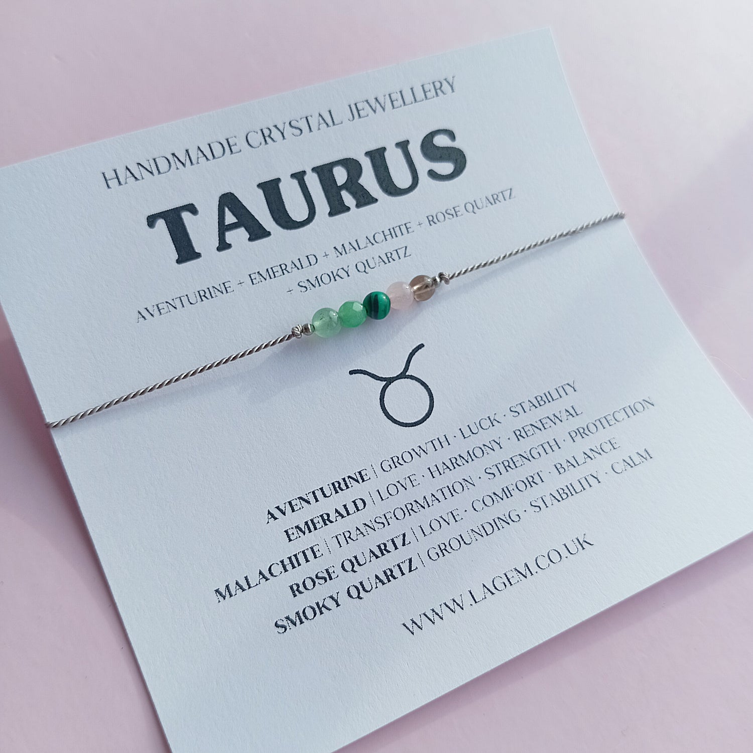 Taurus Crystal Bracelet