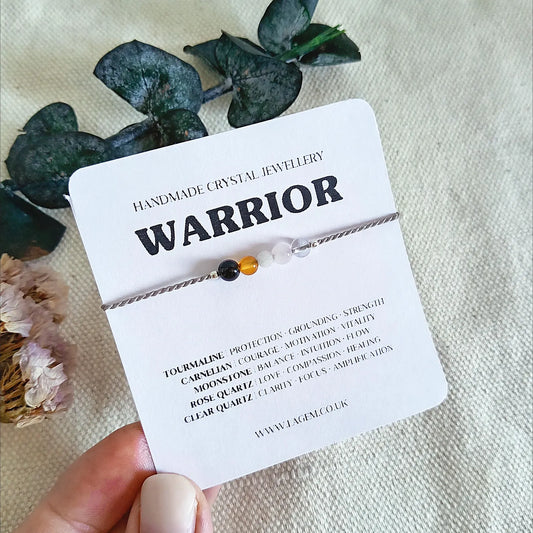 Warrior Crystal Bracelet UK – Strength, Courage & Resilience 