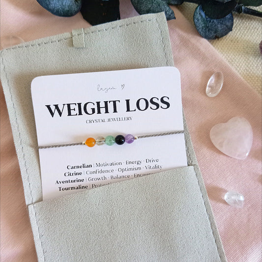 Weight Loss Journey Bracelet Gift, Motivation Crystal Jewellery