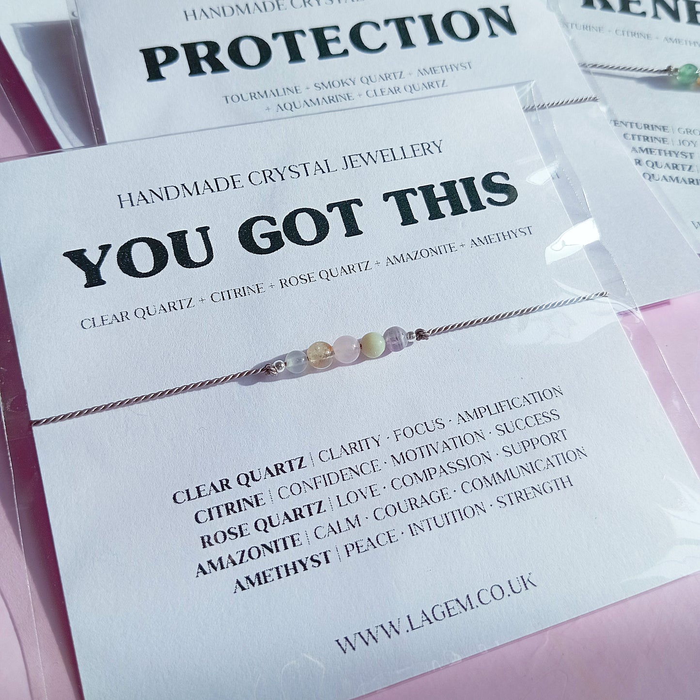 You got this crystal bracelet, mental health support gift