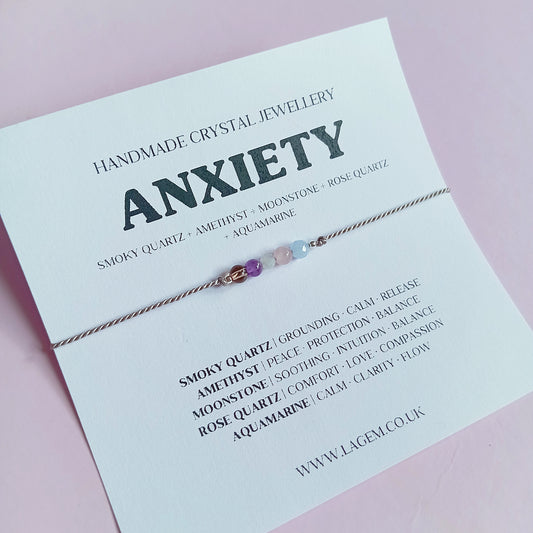 Anxiety stress relief crystal bracelet UK