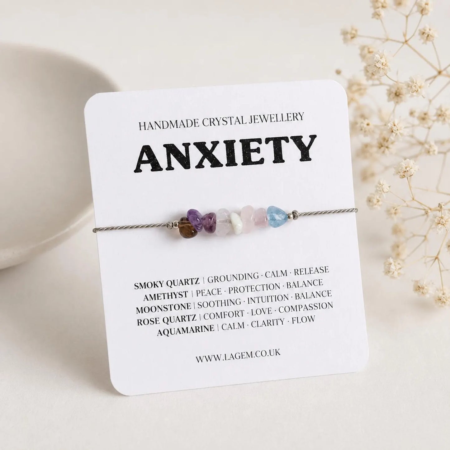 Anxiety Crystal Bracelet UK – Calming & Stress Relief Jewellery