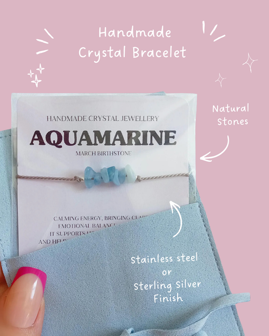 Custom Chips Crystal Bracelet | Dainty Raw Gemstone Jewellery