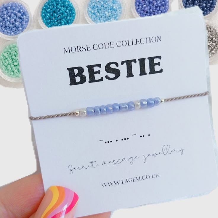 Morse code custom bracelet, best friend gift