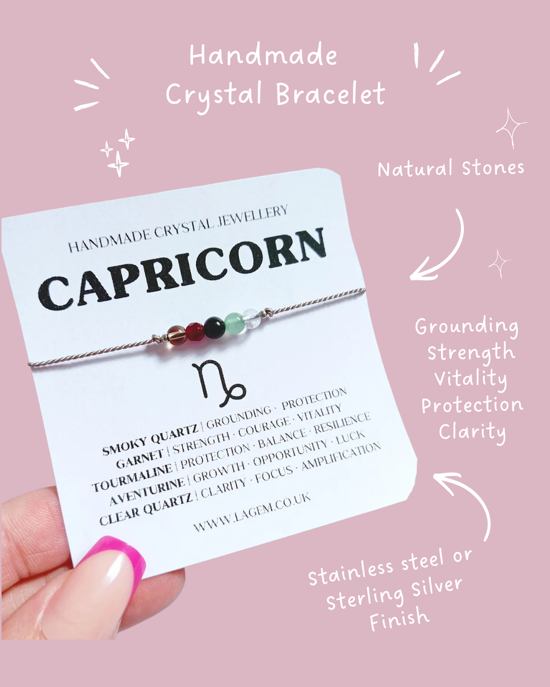 Zodiac Crystal Bracelet UK – Astrology Jewellery & Star Sign Gift