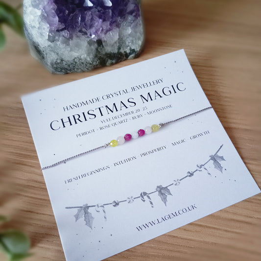 merry christmas crystal bracelet UK