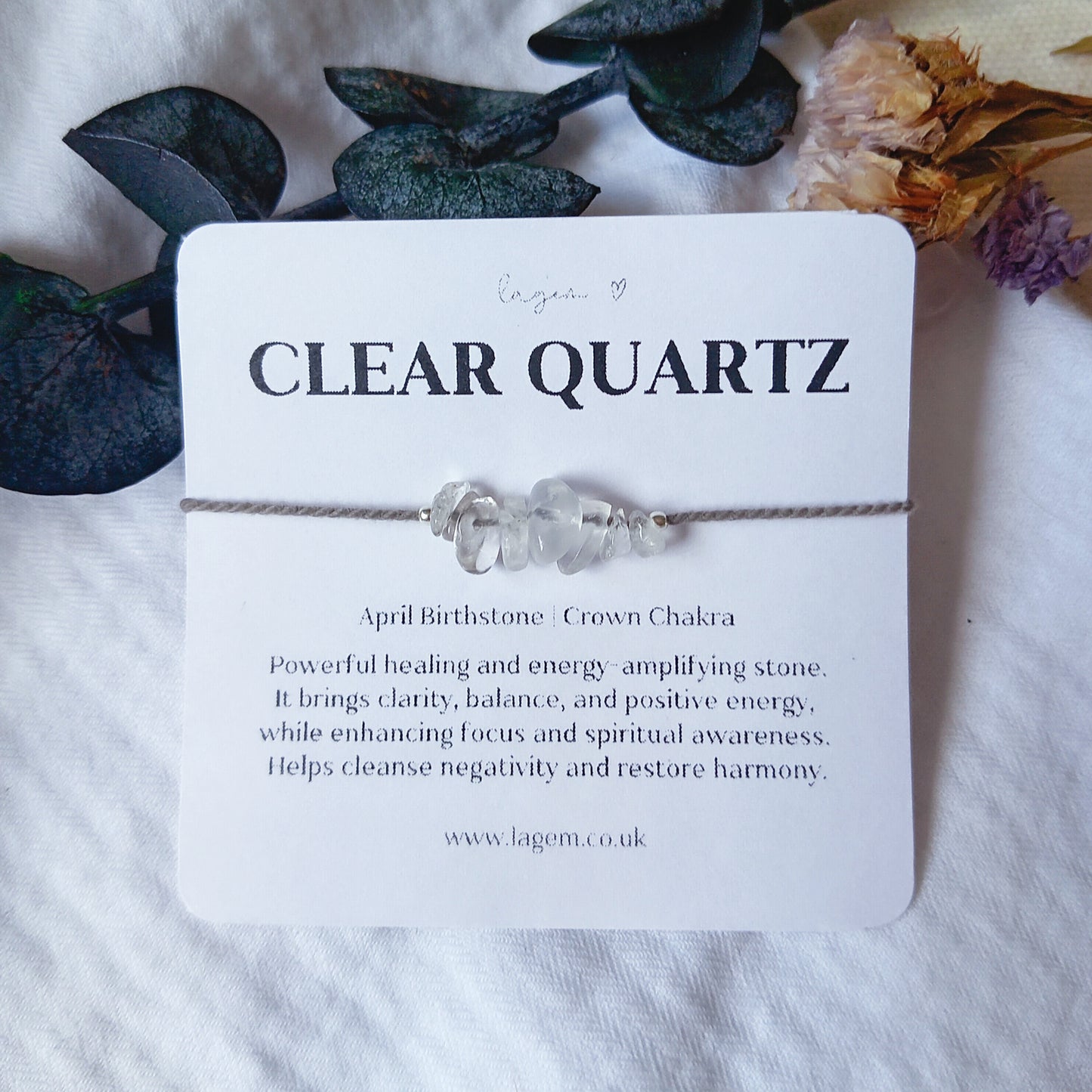 clear quartz bracelet Custom Chips Crystal Bracelet | Dainty Raw Gemstone Jewellery