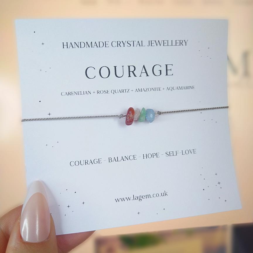 Courage crystal bracelet UK