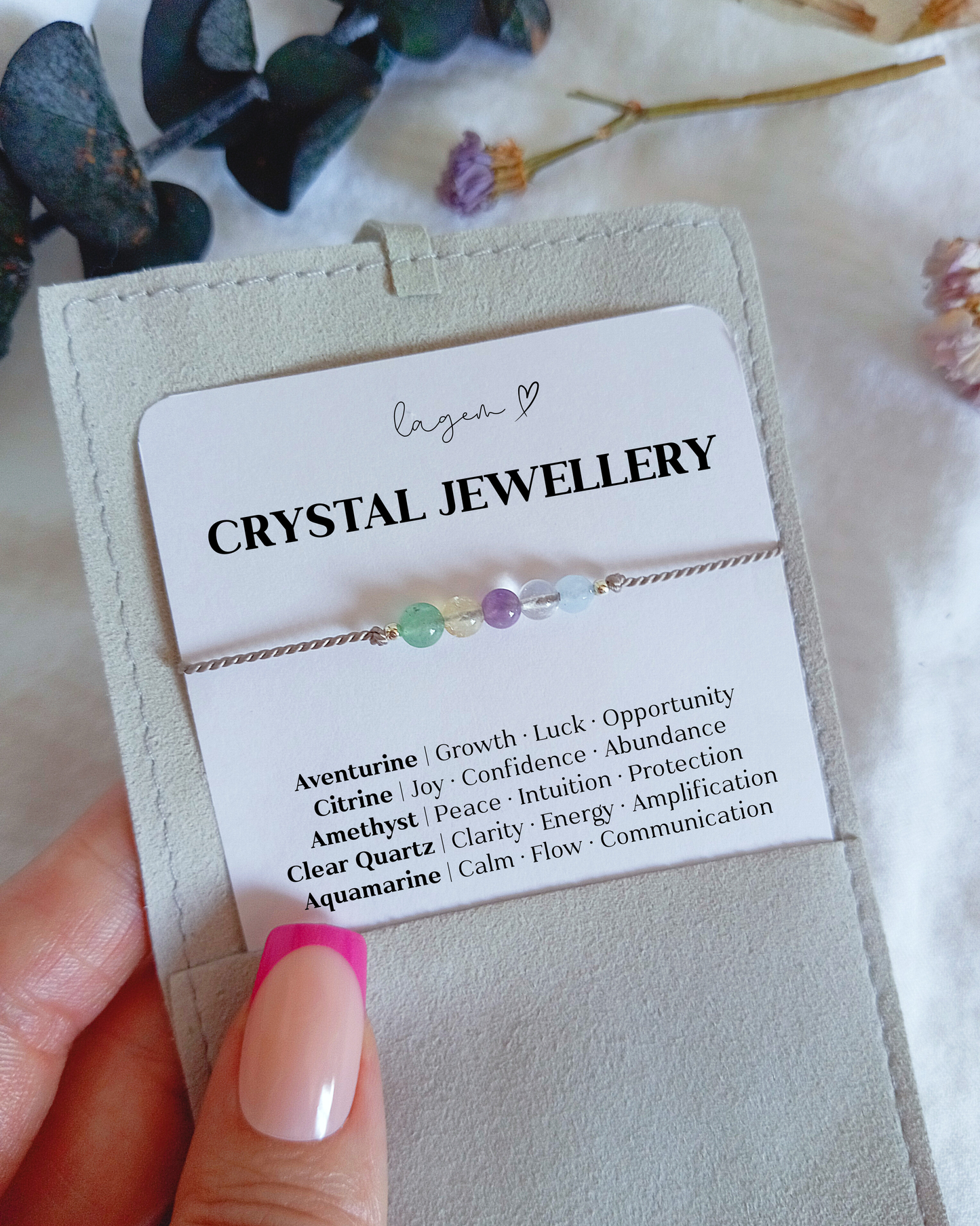 Custom Crystal Bracelet UK – Personalised Gemstone Jewellery | 4mm Beads