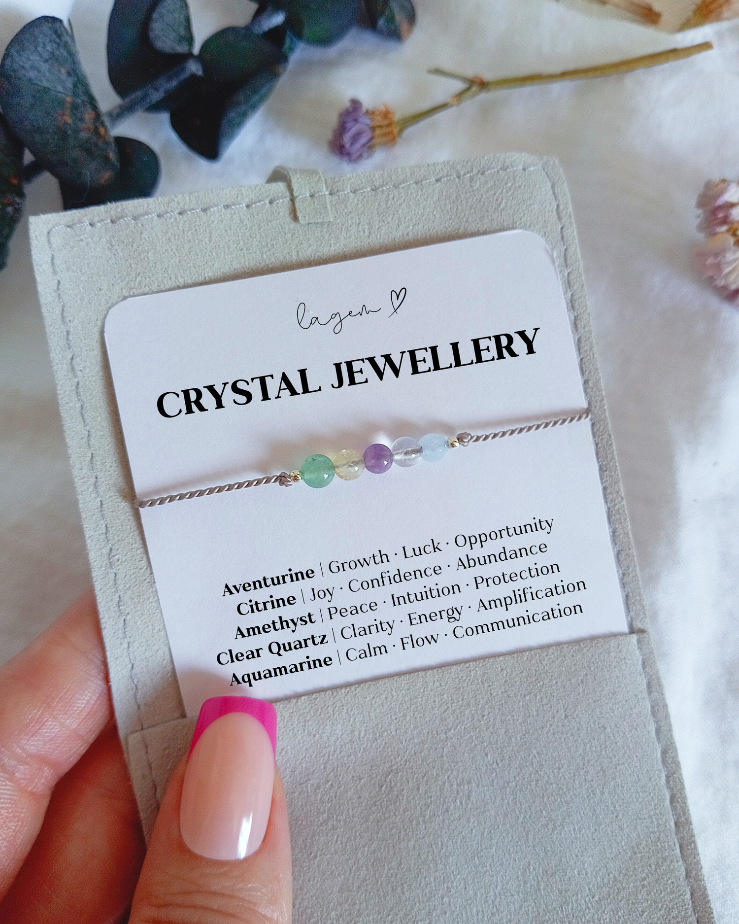 Custom Crystal Bracelet UK – Personalised Gemstone Jewellery | 4mm Beads