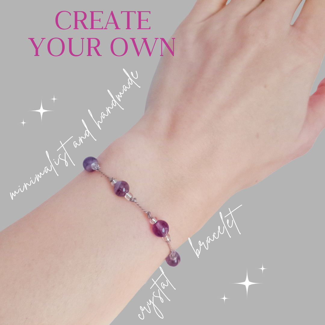 Custom crystal bracelet 6mm 