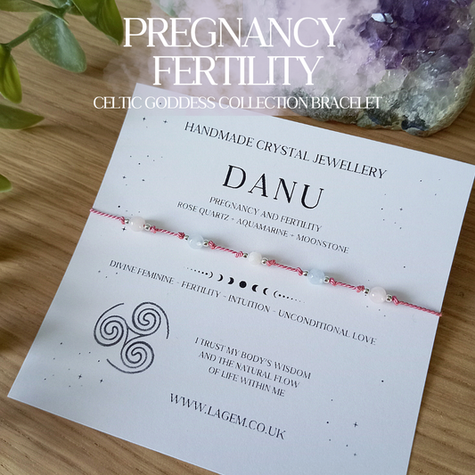 Pregnancy and fertility crystal bracelet UK