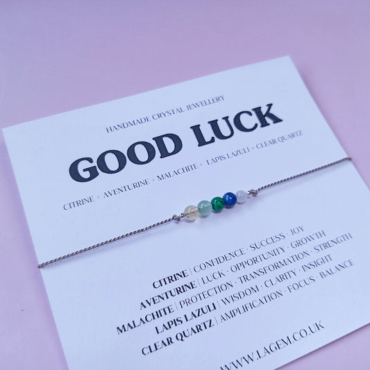 Good luck crystal bracelet uk