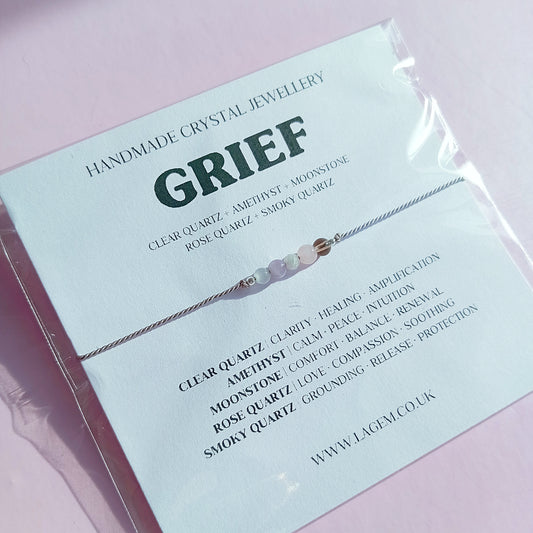 Grief and loss crystal bracelet