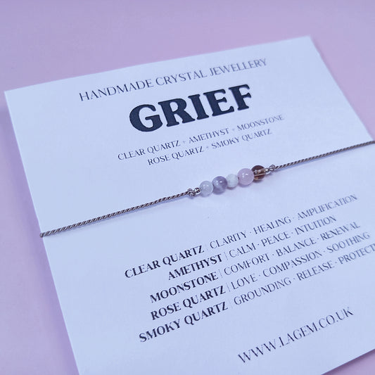 grief crystal bracelet uk