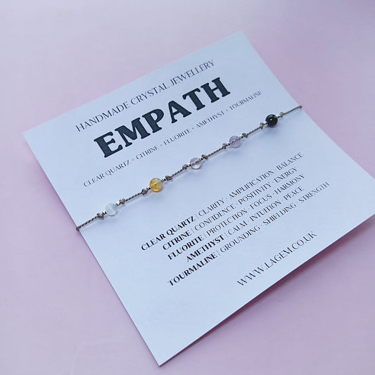 Knotted Crystal Bracelet – 5 Stone Custom or Ready Mix LAGEM