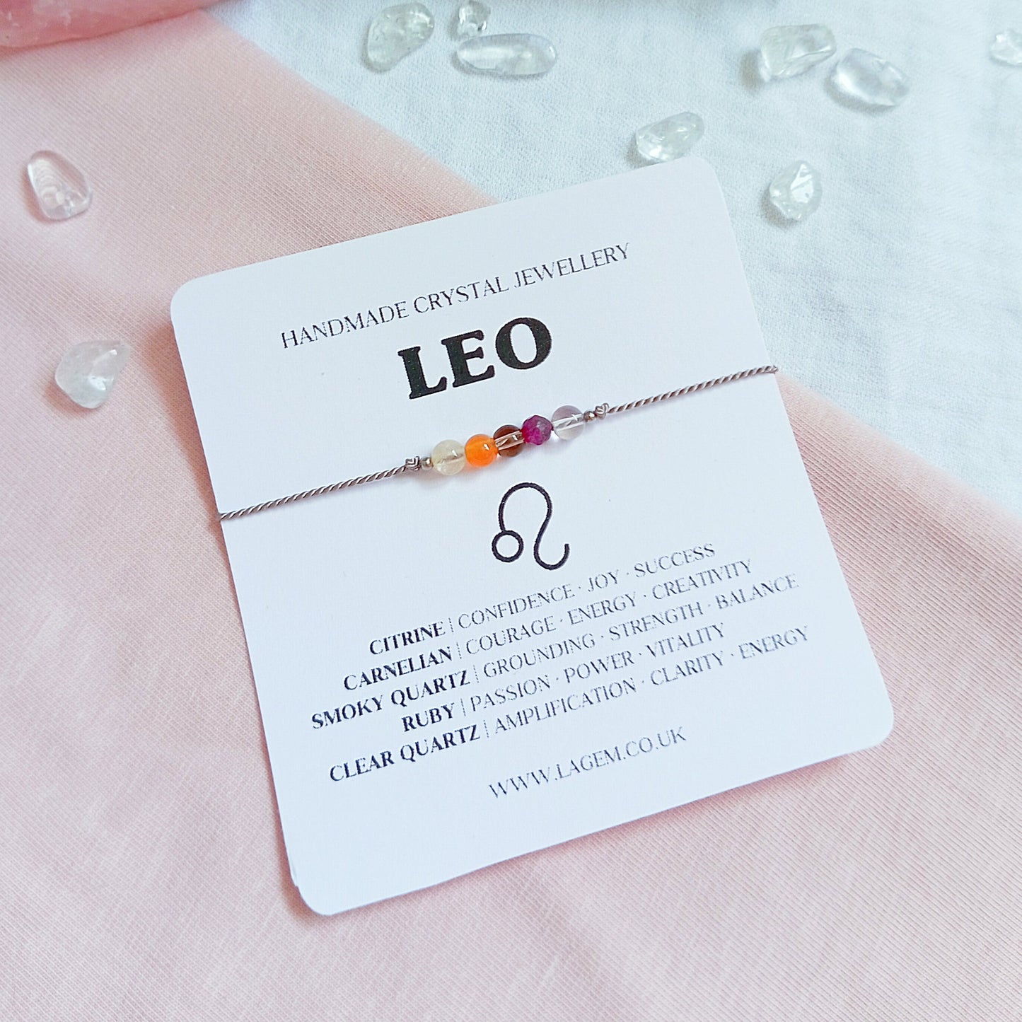 Zodiac Crystal Bracelet UK – Astrology Jewellery & Star Sign Gift leo bracelet