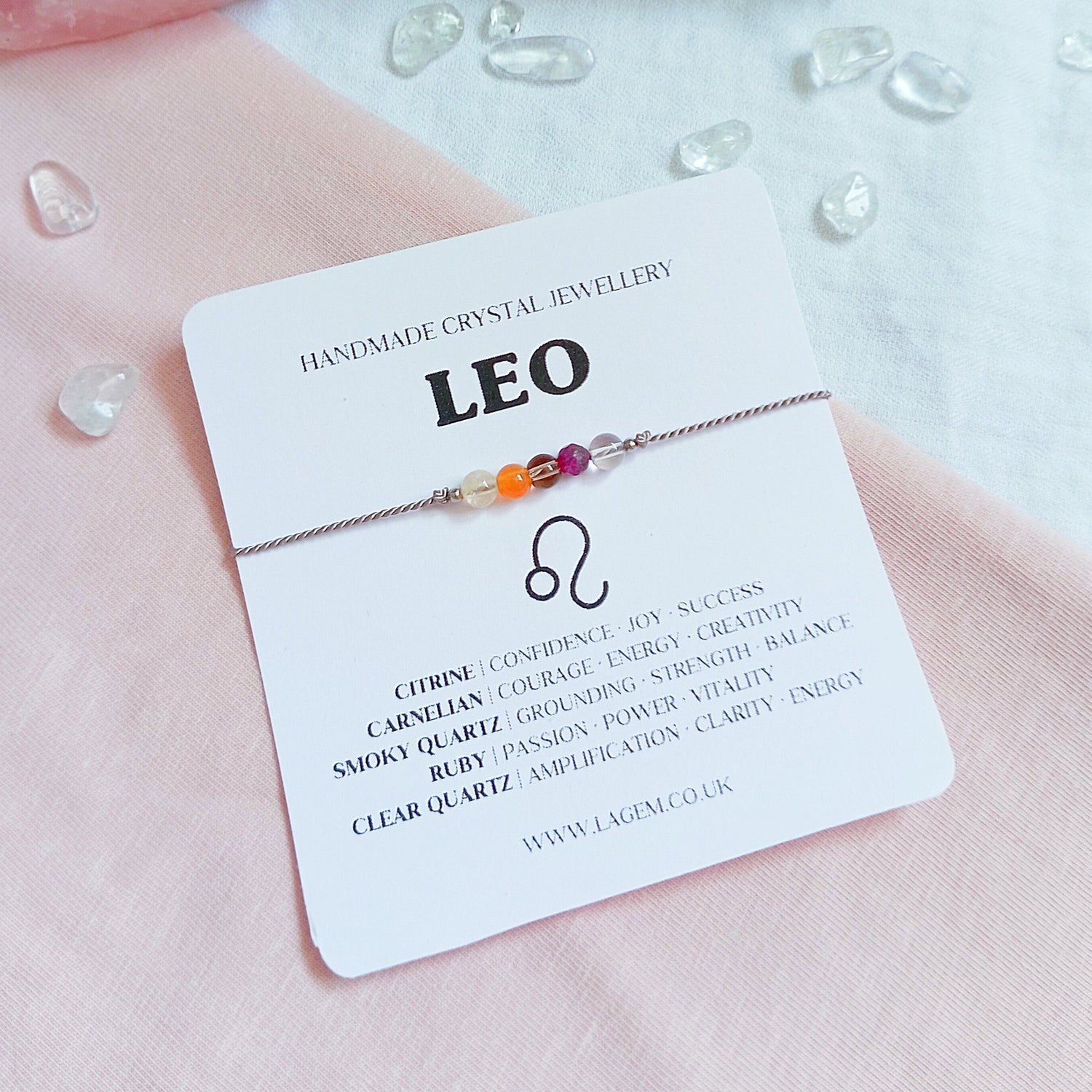 Zodiac Crystal Bracelet UK – Astrology Jewellery & Star Sign Gift leo bracelet