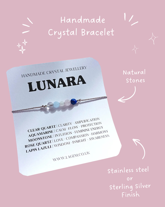 Lunara Moon Magic Crystal Bracelet UK – Feminine Energy & Moonstone Jewellery