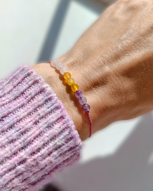 Minimalist handndmade crystal bracelet UK