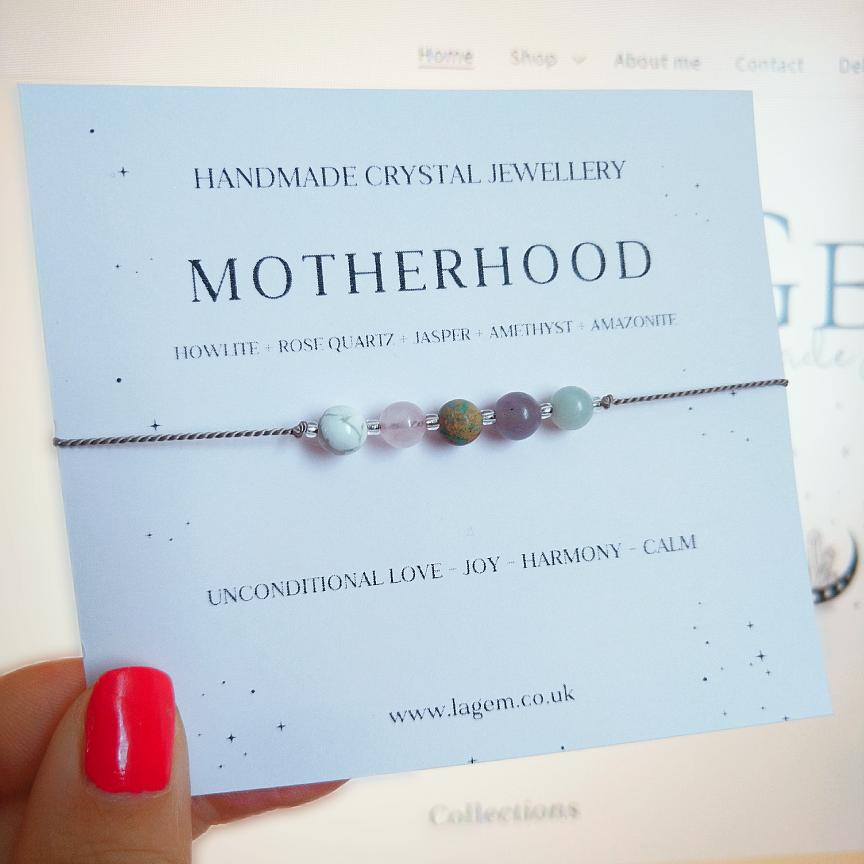 Motherhood crystal bracelet UK