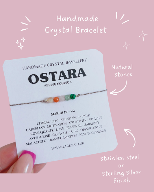 Ostara Spring Equinox Crystal Bracelet