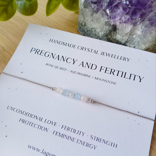 Pregnancy and fertility crystal bracelet UK 